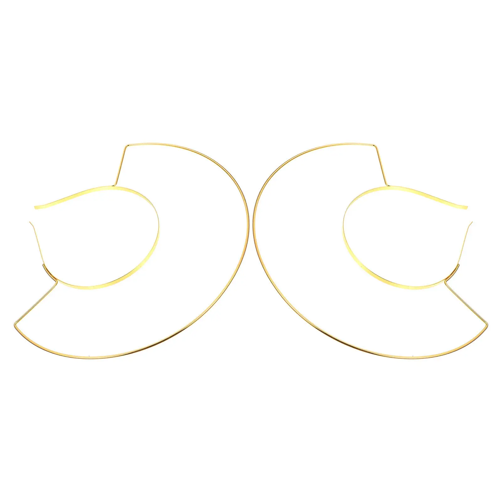 2Pcs Wire Tiara Frame Lightweight Alloy Crown Headband Blank DIY Craft Base for Cosplay Wedding Party Headpieces