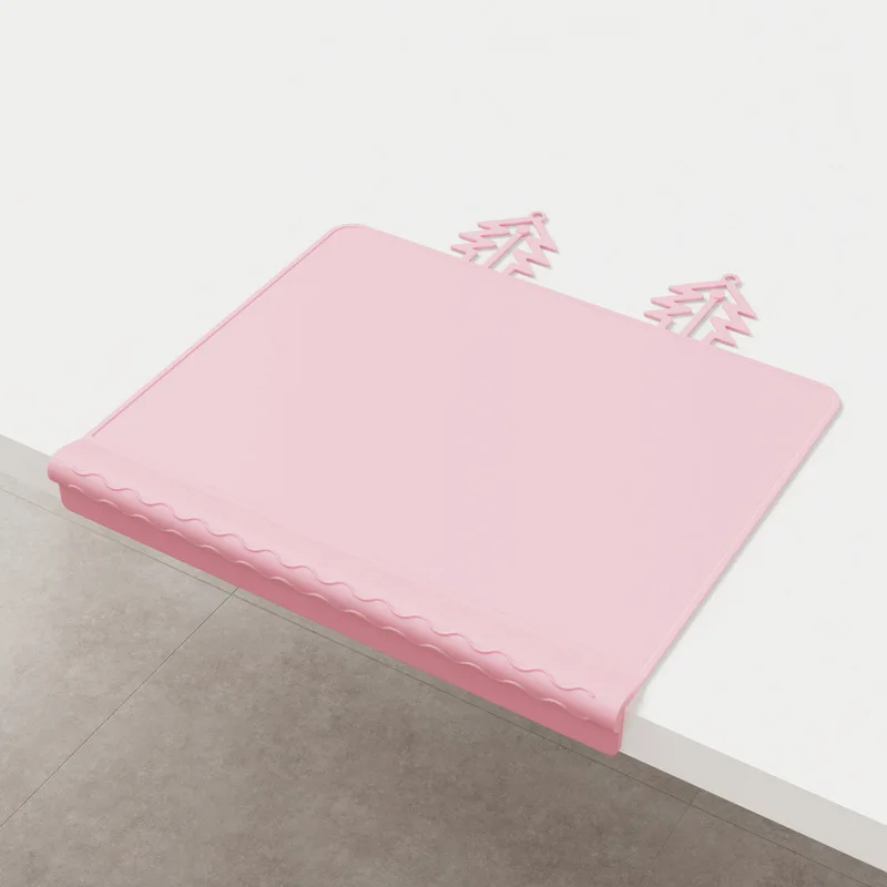 مفرش طاولة طعام بحافة تسنين من السيليكون، حصيرة تغذية أدوات مائدة للأطفال مضادة للسقوط ومضادة للأوساخ