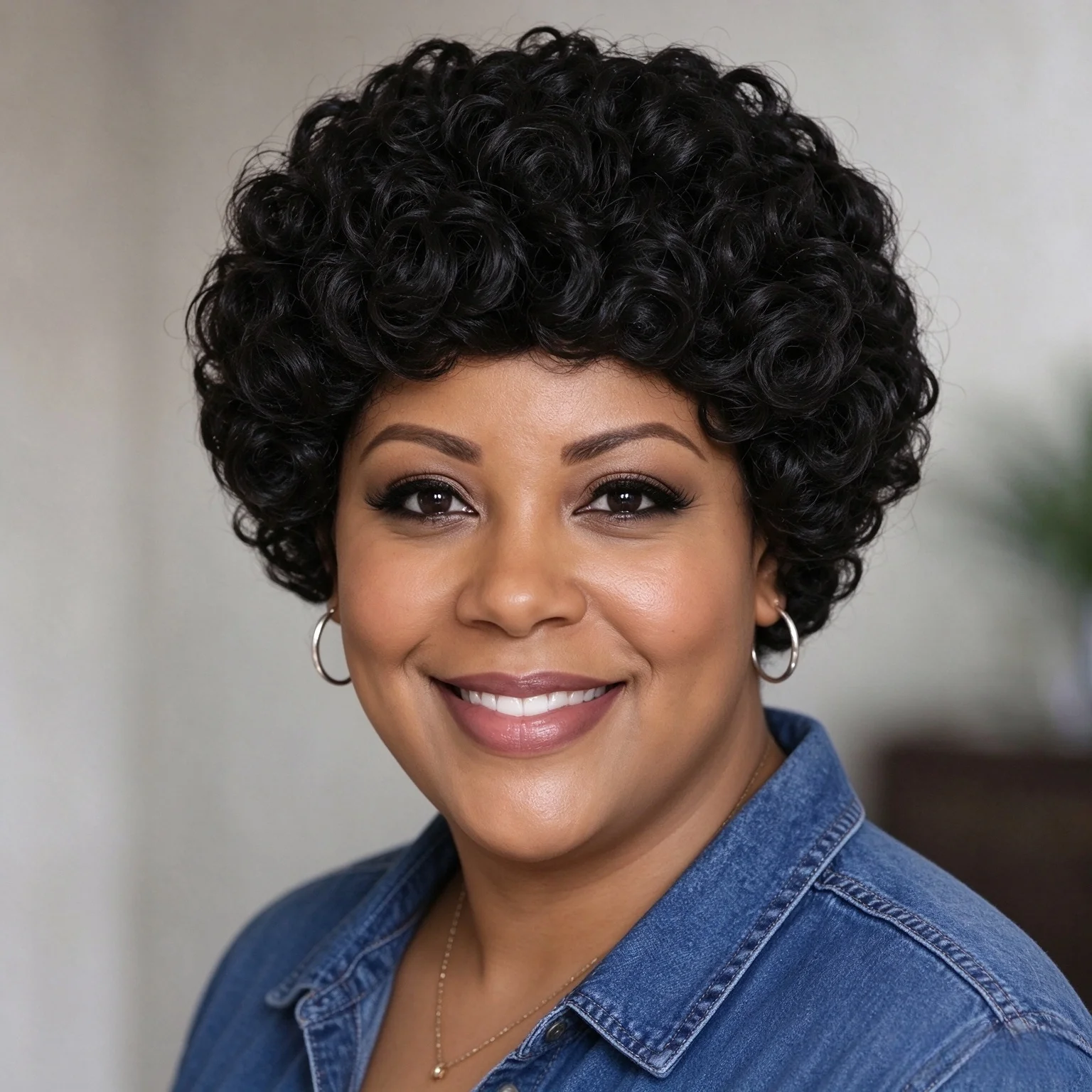 Short Curly Pixie Cut Human Hair Wig For Black Women Brazilian Remy Hair Glueless Machine Made Wig Black  Short Curly wigs
