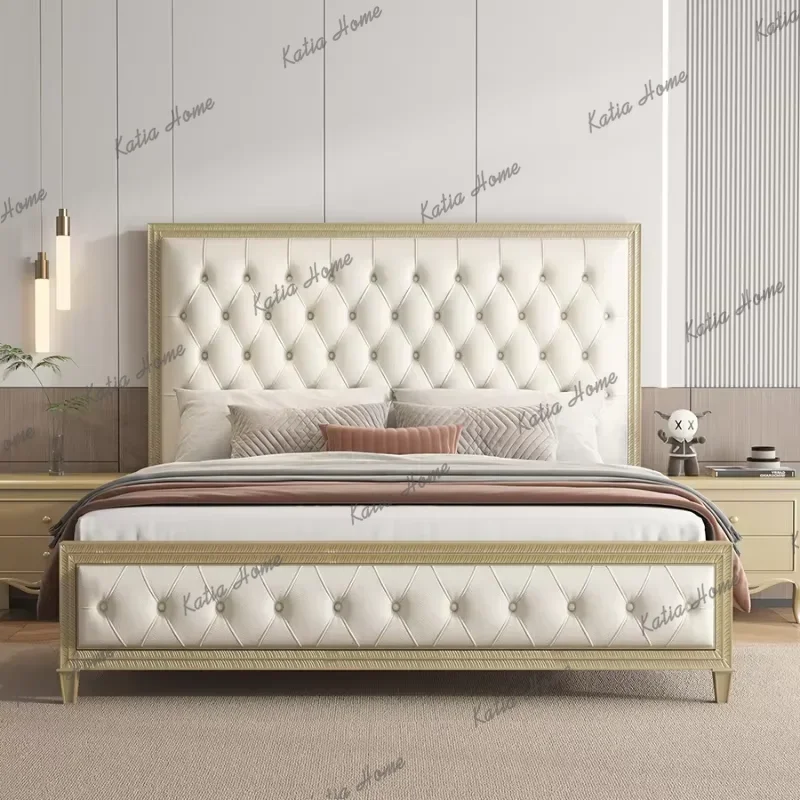 Best Sellers Modern Luxury Double Bed European Pretty Unique Hotel King Size Double Bed Princess Modern Cama Matrimonial Bedroom
