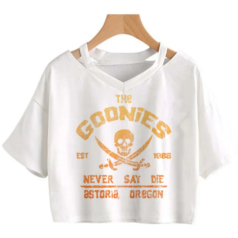 goonies clothes t-shirt women graphic tees women y2k clothes Korea kawaii aesthetic t shirt streetwear