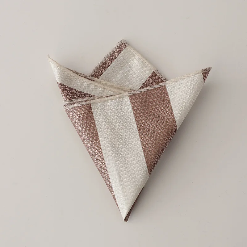 Retro Coffee Beige Orange Pocket Square for Men, Stylish Accessory