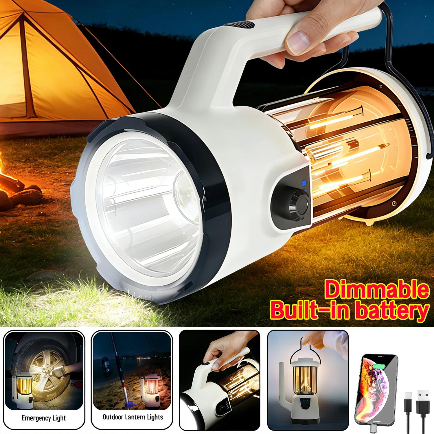 lampe-de-camping-led-rechargeable-2-en-1-avec-crochet-lanterne-de-tente-portable-torche-exterieure-ip43-projecteur-portatif-batterie-externe-projecteur-de-recherche
