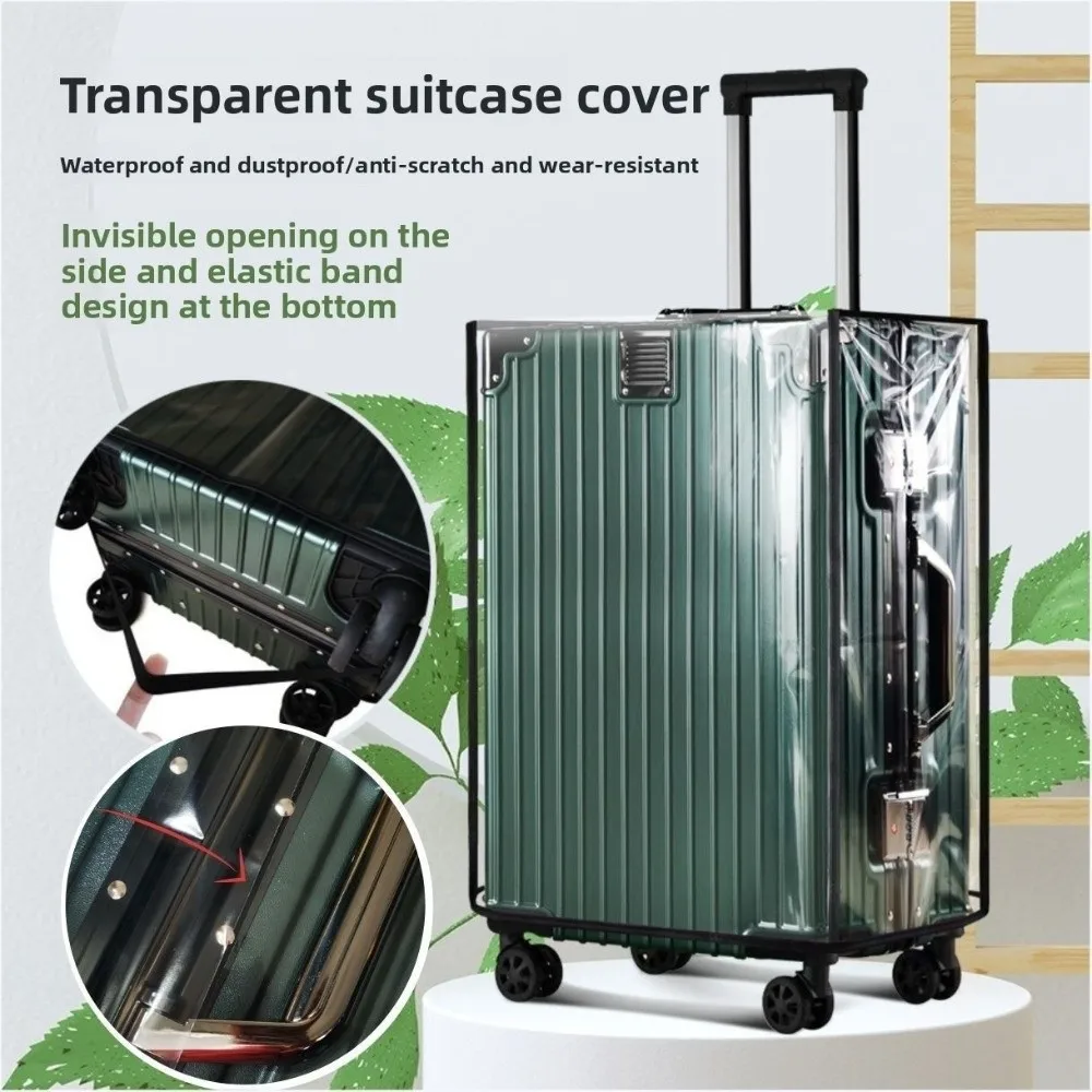 18-30 Inch Travel Luggage Cover Transparent Waterproof Luggage Protector Cover Dustproof PVC Suitcase Protector Cover Luggage