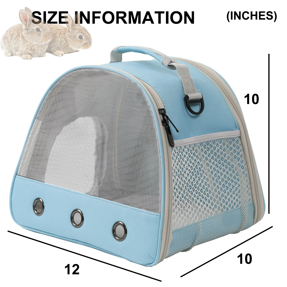 Small Animal Travel Carrier Bag with Harness Leash Set for reptile Portable Clear Hamster Transport Cage Outdoor Used