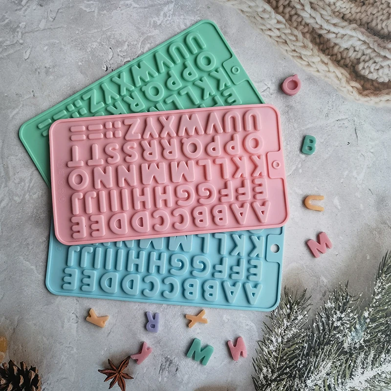 1Pc English Alphabet Letter Chocolate Silicone Mold Alphabet Cookie Candy Cake Mold Baking Tool Cake Decorate Kitchen Supplies