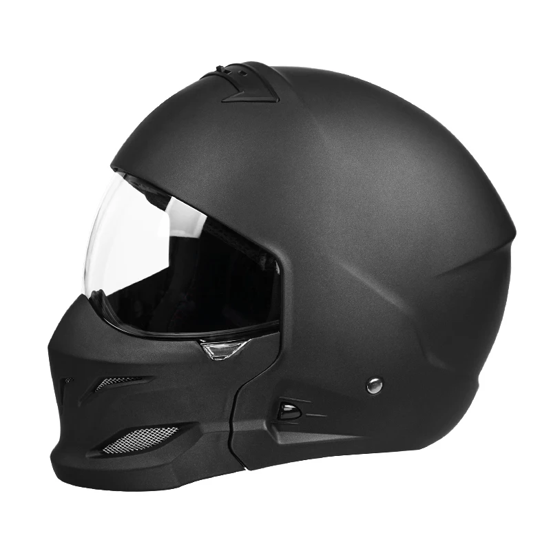 الرجعية دراجة نارية خوذة خوذة لكامل الوجه للرجال والنساء دراجة نارية كهربائية العقرب مزيج نصف خوذة جميع المواسم الصيف خوذة أمان