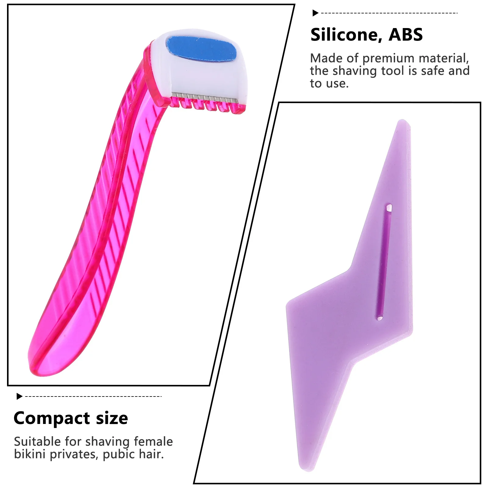 1 قطعة ماكينة حلاقة بيكيني للنساء أداة حلاقة شعر مميزة للبشرة الناعمة للسيدات ماكينة تشذيب الجسم تحت الإبط إزالة الشعر من البلاستيك #3
