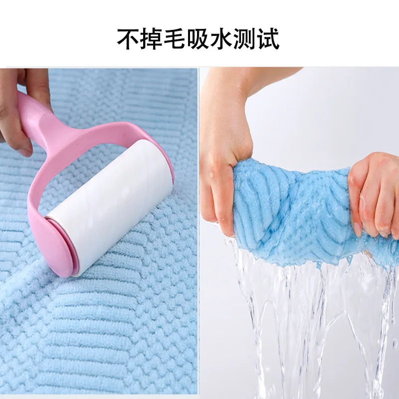 2pcs/set Coral Fleece Absorbent Hair Swimming Face Hand Bath Towel Sets Microfibre Towels Bathroom Towels Microfiber Towel Set