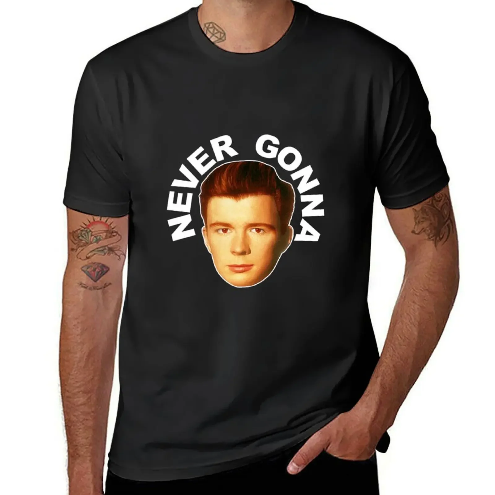 Rick Astley T-Shirt plus size tops custom t shirt designer shirts mens big and tall t shirts