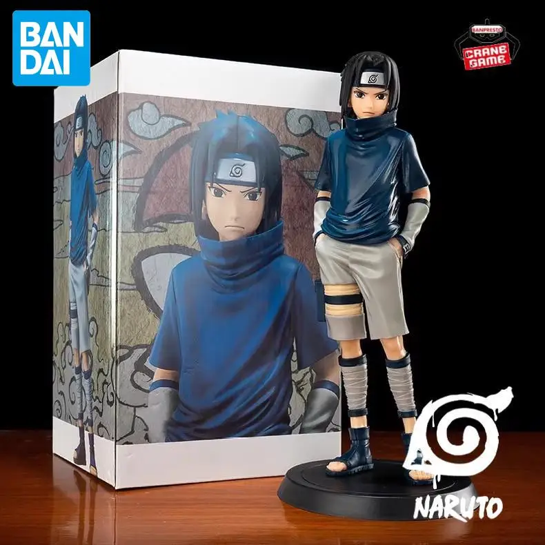 

Совершенно новый в наличии Bandai, оригинальные фигурки Наруто Учиха Саске, аниме, экшн-модель, мультяшная кукла, настольная игрушка, декор, праздничные подарки