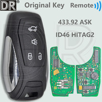 DR Original ID46 Chip HITAG 2 433MHz Genuine Keyless Go Car Remote Key For Soueast DX3 DX5 DX7