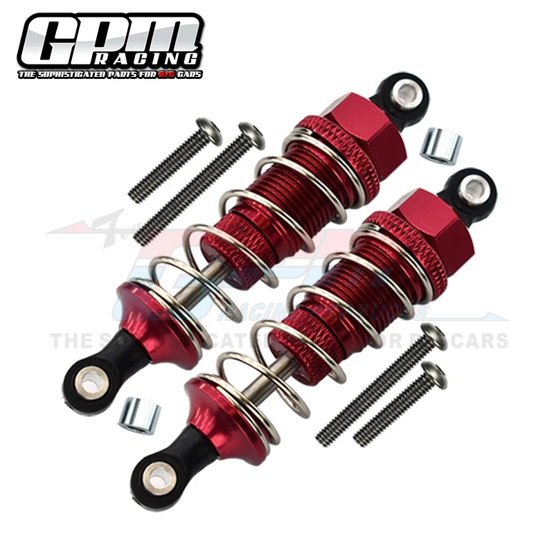 GPM ALUMINIUM FRONT ADJUSTABLE PLASTIC  BALL TOP 70MM DAMPER  For TAMIYA-DT-03 - Image 5