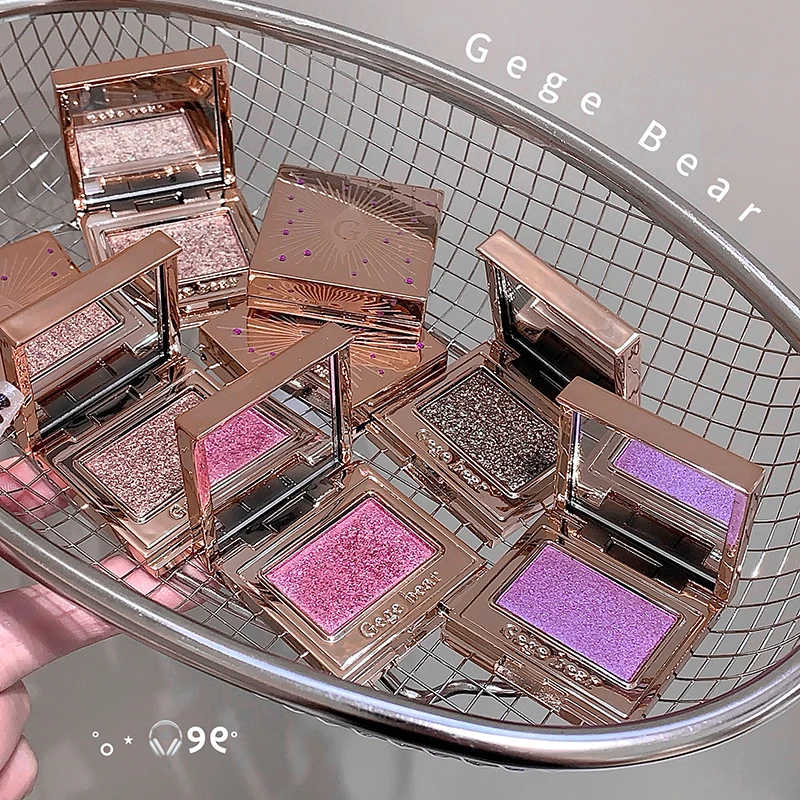 ゲゲベア ノンフォールアウト シマーハイライター アイシャドウ シングルパレット インテンススパークル スモーキーアイ マルチユースパウダー