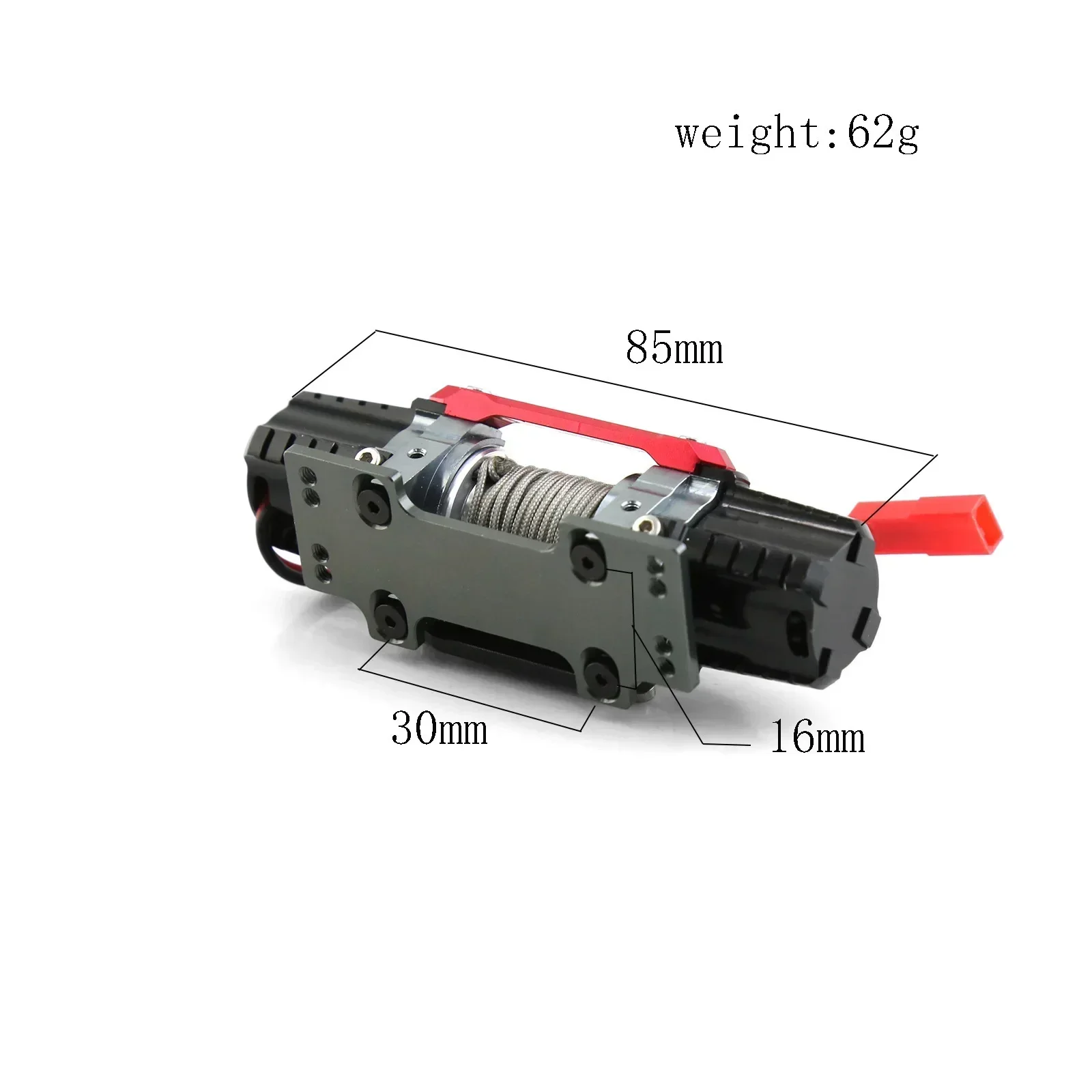 Dual Motor Metalen Gesimuleerde Lier voor 1/8 1/10 RC Crawler Auto Axiale SCX10 TRX4 RC4WD D90 KM2 Redcat YK4082 Upgrade Onderdelen