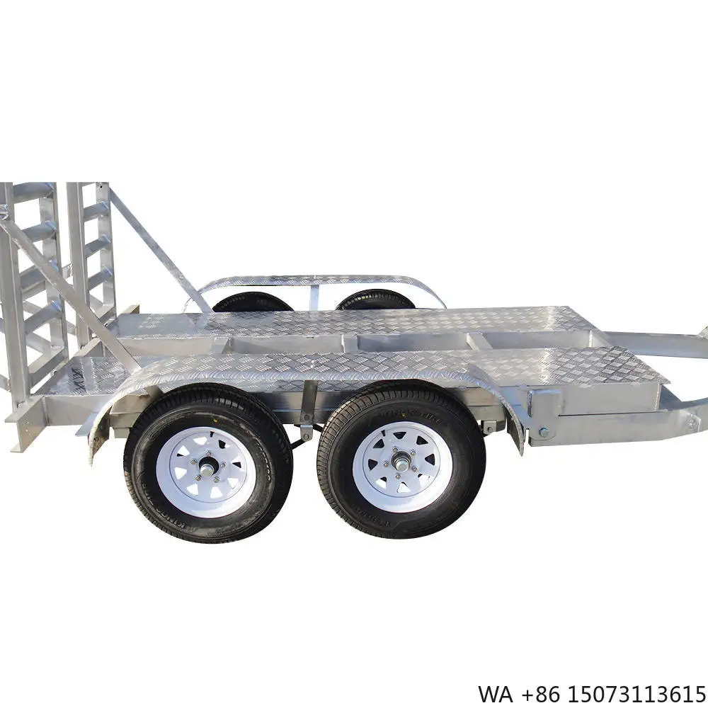 

2024 New 12X6 14x6 Steel Utility Car Transport Flatbed Trailer