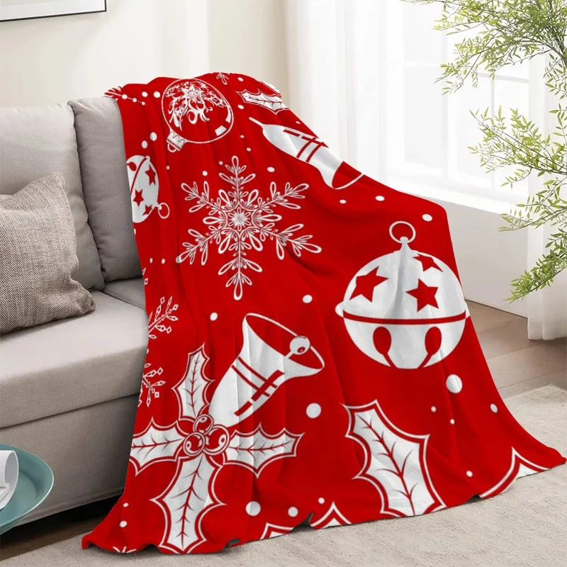 Christmas Cute Throw Blanket for Bed Fluffy Soft Blankets Bedroom Decoration Boho Home Decor Bedspread the Decorative Sofa Anime