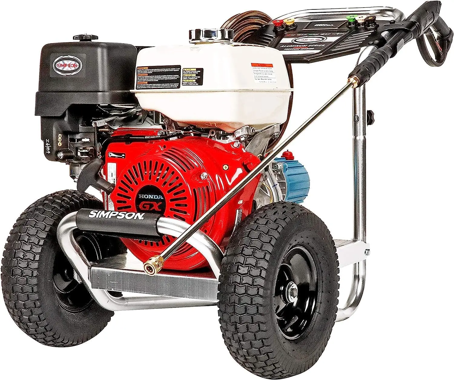 SIMPSON Cleaning ALH4240 Aluminum Series 4200 PSI Gas Pressure Washer, 4.0 GPM, HONDA GX390 Engine, Includes Spray Gun