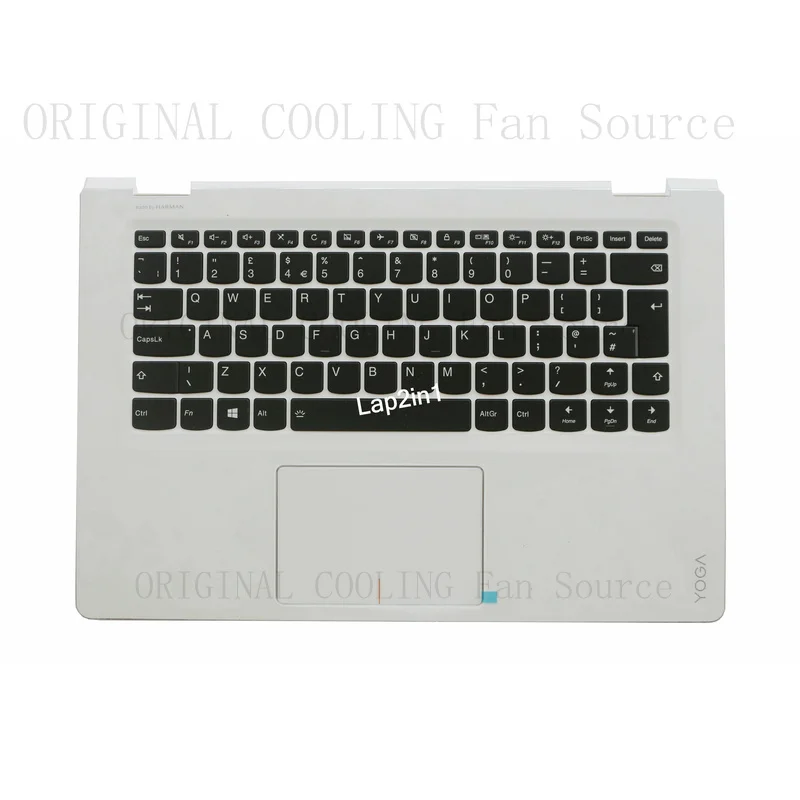 R+  New FOR Lenovo Yoga 510-14ISK Yoga 510-14IKB Palmrest Upper Case Cover UK Keyboard