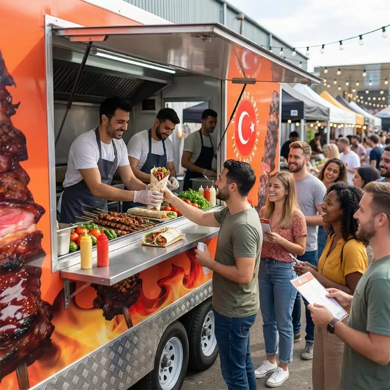 Customized Fully Equipped Catering Ice Cream Mobile Food Truck Sales Permit Used Food Truck Outdoor Food Truck Ready For Supply