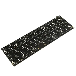 65% 68 Fully programmable hot-swap PCB Underglow RGB Switch RGB Aluminum Plate For ZJ68 YMD68 Tofu 65 68 Mechanical Keyboard