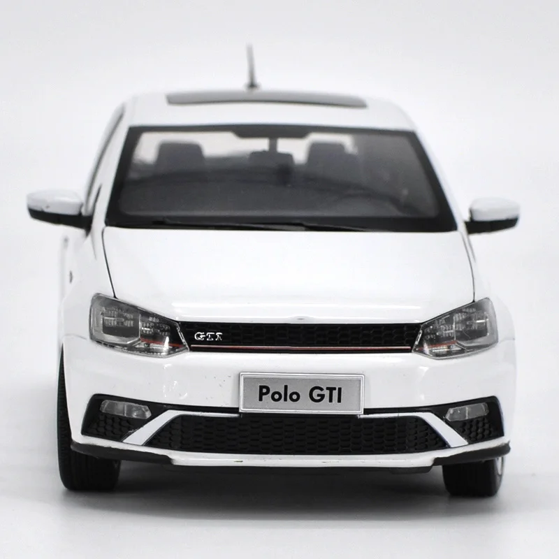 Original Diecast Alloy 1:18 Scale POLO GTI 2013 Car Model White For Adult Classic Collection Gift Display Souvenir Ornament