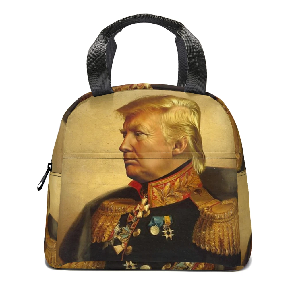 Donald Trump - replaceface Lunch Bag for School Waterproof Picnic Thermal Cooler Insulated Lunch Box Women Kids Tote Bags