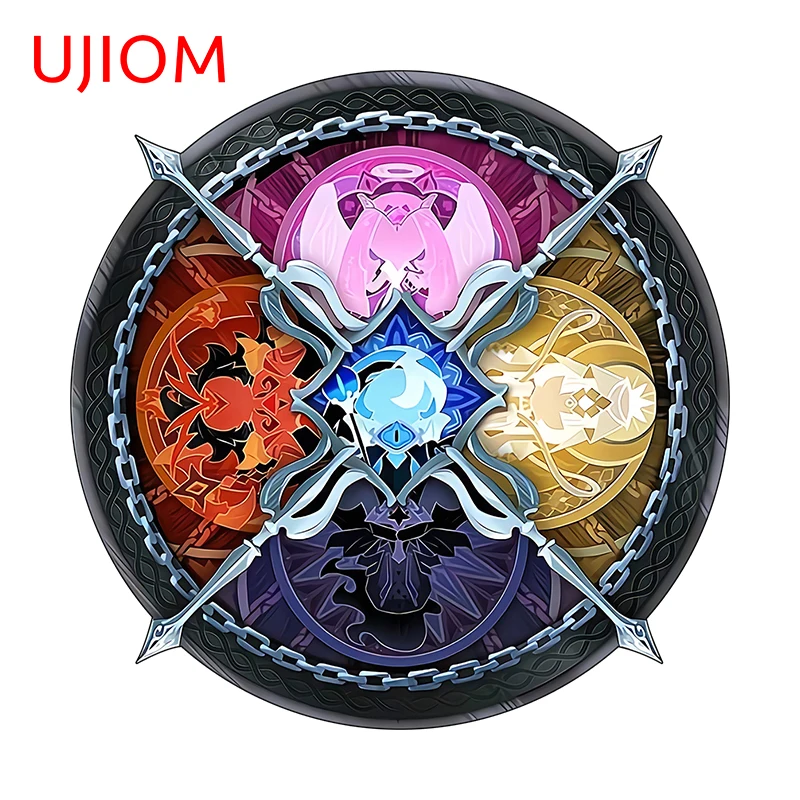 UJIOM For Cookie Run Kingdom Attractive Tuya Wall Stickers Interesting Cartoon Art DIY Home Kids Room Mirror Decals Wallpapers