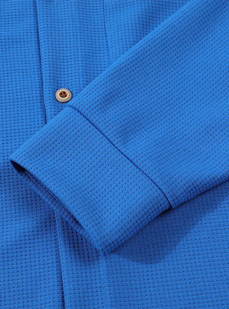 Koreanische Waffel-Kapuzenjacken für Herren, Frühling und Herbst, Kontrastfarbe, einreihige Kapuzenjacken, atmungsaktive, lässige, leichte Jacke – Detail 4