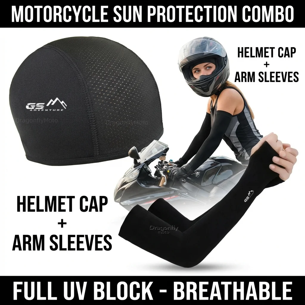 

For BMW R 1200 GS LC R1200GS ADV Adventure Motorcycle Summer Sun Protection Cap Cycling Cap Sports Arm Cover Protection Sleeve