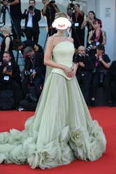 Robe de Bal en Tulle Vert Plissée avec Traîne de Balayage, Tenue de Soirée en Fibre Personnalisée, Longueur au Sol, Nouvelle Collection 2024