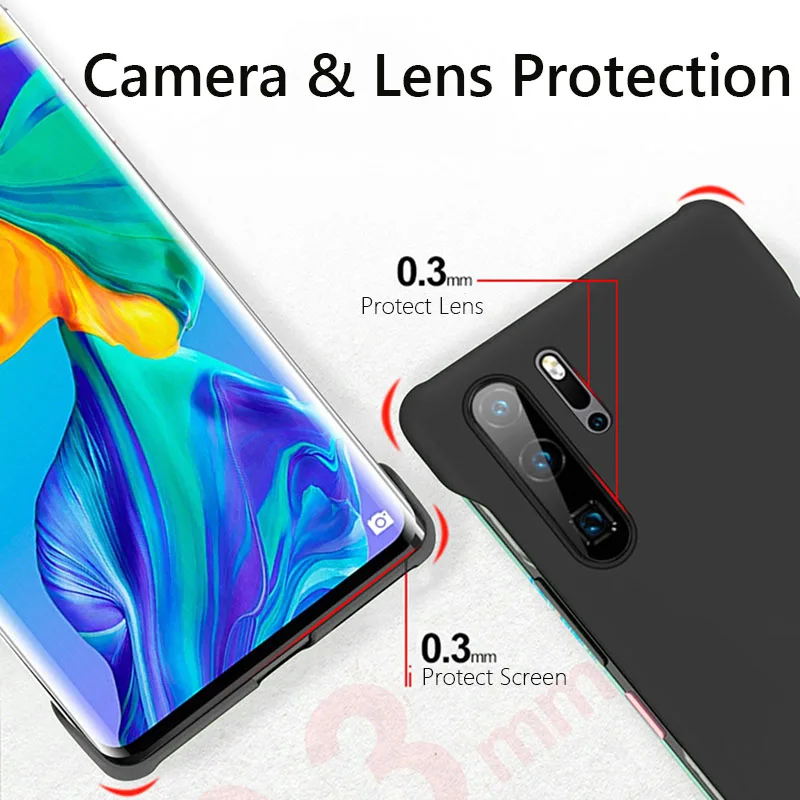 Frameless Slim Matte Hard PC Back Cover Case For Huawei P30 Pro P30 Lite P30Pro P30 Lite ShockProof Fundas Coque