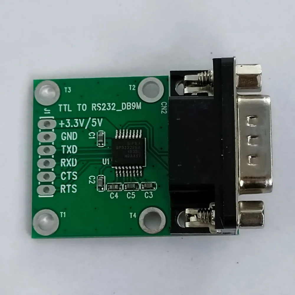 Módulo PCBA convertidor serie hembra o macho SP3232 RS232-TTL a DB9
