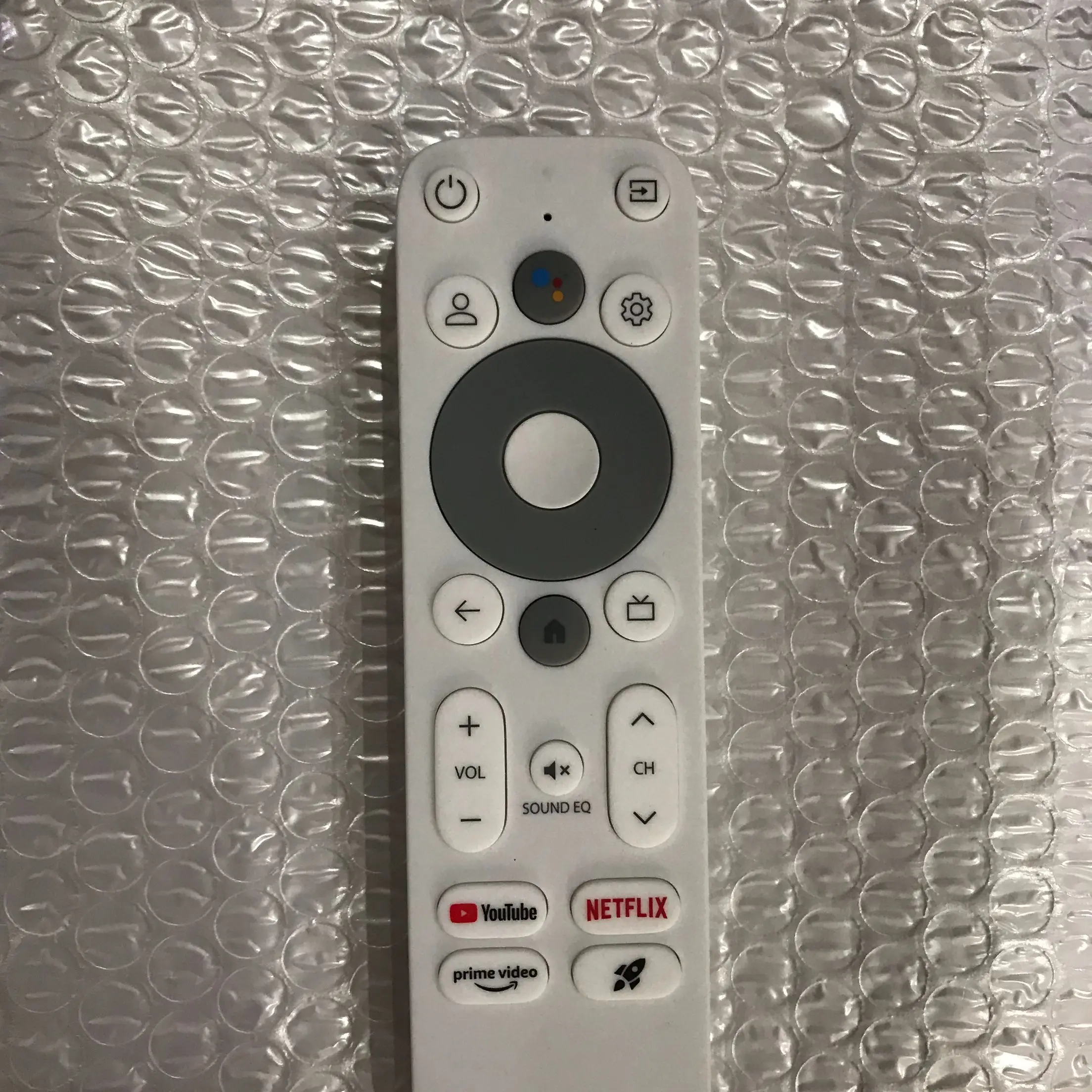 Reemplazo Original del Control remoto por voz HOMATICS Box BT para HOMATICS Box R Lite 4K y Box R 4K Plus certificado por Google Netflix