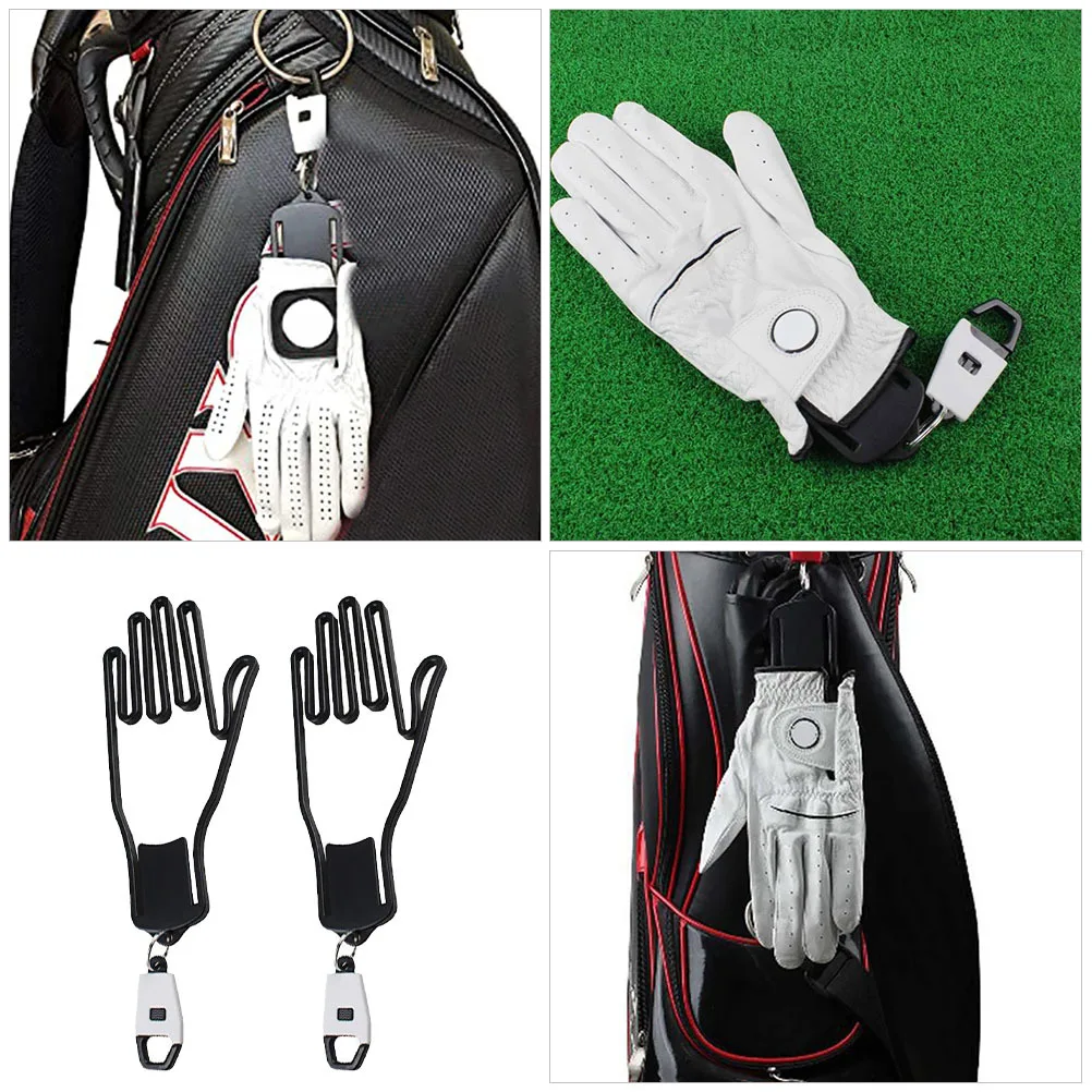 

BESPORTBLE 2pcs Golf Glove Holder Plastic Stretcher Protective Rack Drying Hanger Retaining Bracket Buckle Frame ABS