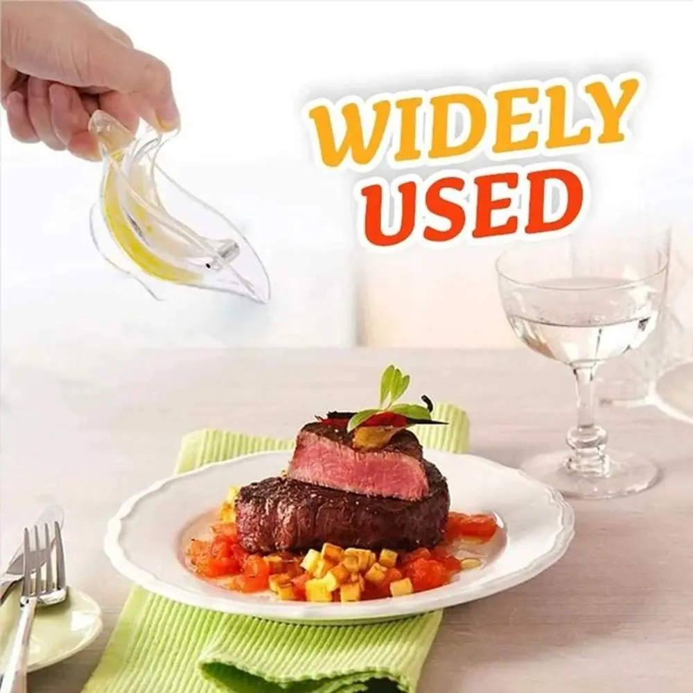 عصارة ليمون يدوية محمولة ، أدوات مطبخ شفافة ، مكبس أكريليك ، أداة عصير برتقال ، عصارة إسفين محمولة #3