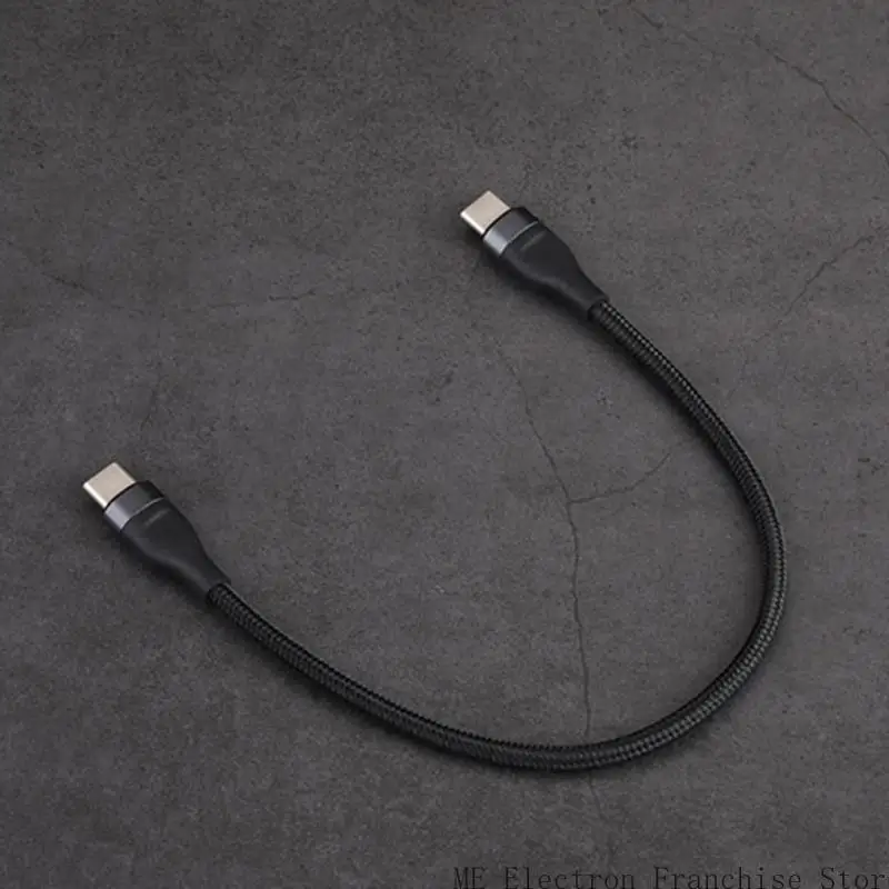 T5EA USB C Male machos curtos C Charfe 66W PD Carregamento rápido 480Mbps Transferência dados