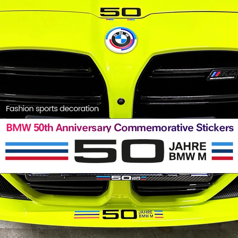 BMW 50th Anniversary Car Windshield Window Decoration Sticker For BMW E36 E46 E53 E90 E60 E61 E93 E87 X1 X3 X5 X6 F30 F20 F10