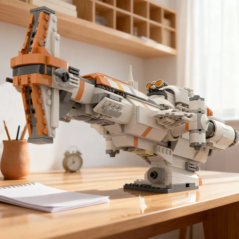 

619Pcs Hammerhead Corvette Micro Fleet Scale MOC Star Batter Rebel Ship Education Building Diy Blocks Birthday Toys Gift