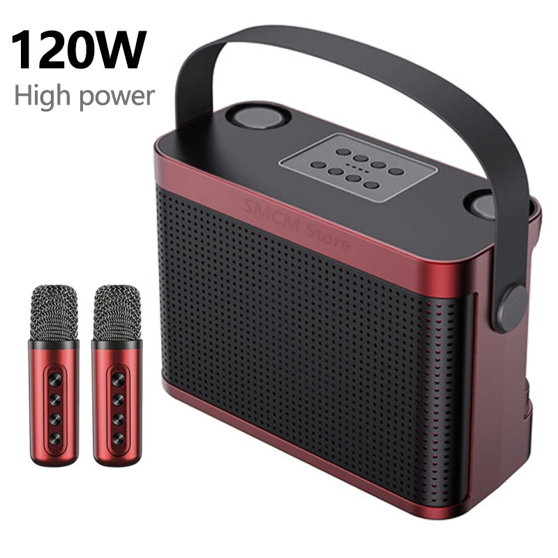 Ys-219 120W High Power Wireless Portable Microphone Bluetooth Speaker Sound Family Party Karaoke Subwoofer Boom Box caixa de som