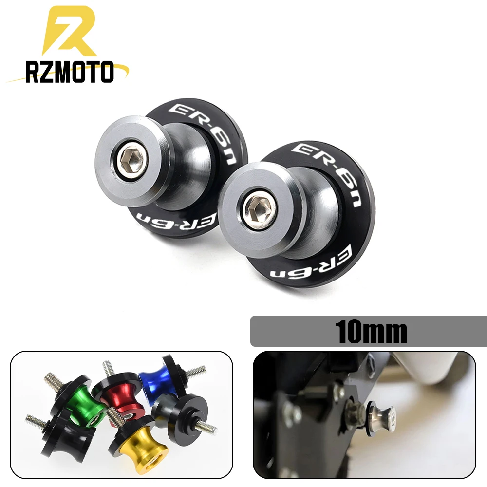 Carretes basculantes de aluminio CNC para motocicleta, accesorios de tornillo de soporte deslizante para Kawasaki ER-6N 2006-2016 ER6N ER 6R, 10MM