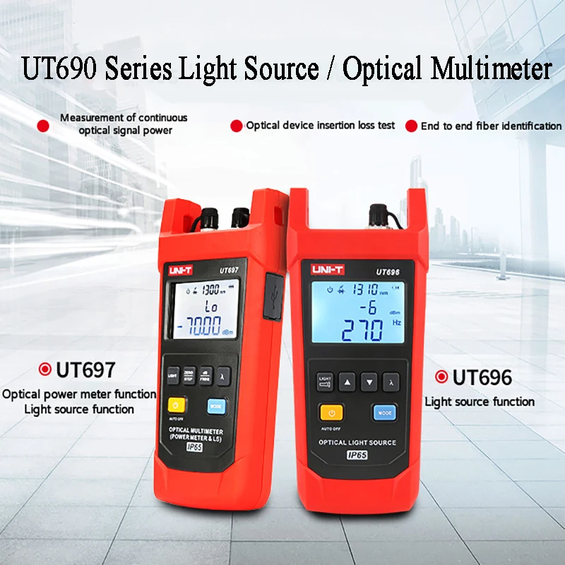 UT696 UT697 UNI-T Optical Multimeter Power Meter & LS Light Source Tester Provide 1310nm and 1550nm Dual Wavelengths B320