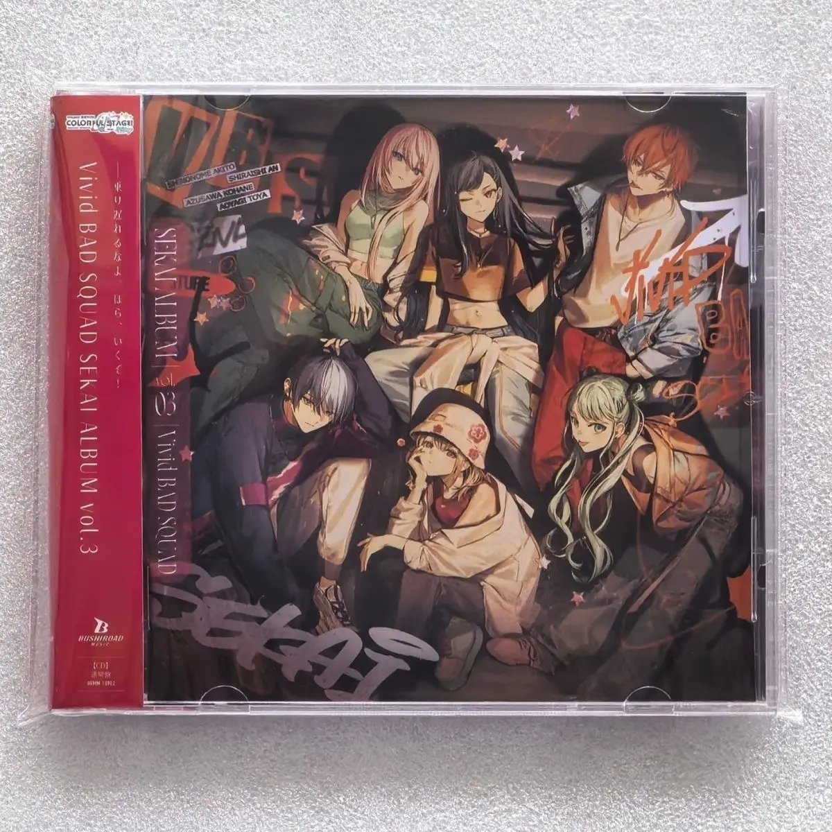 Игра Hatsune Miku Vivid BAD SQUAD Музыкальный CD SEKAI ALBUM vol.3 Музыкальная запись Косплей Walkman Автомобильный звук Коробка Вечеринка Музыкальные подарки