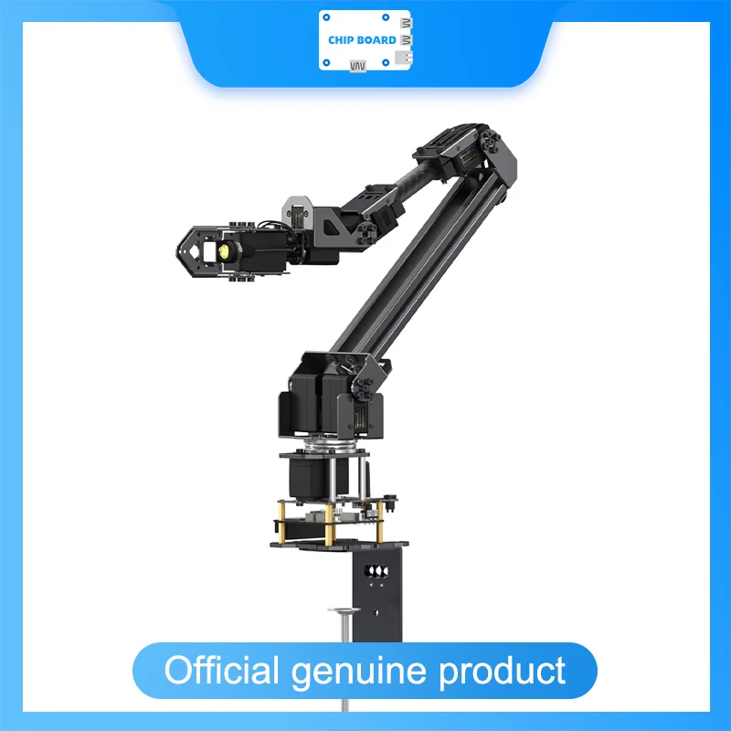 Waveshare 5 + 1 DOF High-Torque Serial Bus Servo Robotic Arm Kit, Based On ESP32, 2-DOF Wrist Joint, Wireless Control