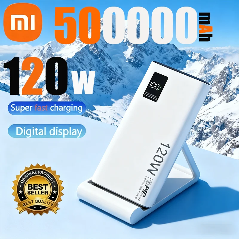 Xiaomi 500000 мАч Power Bank большой емкости 120 Вт Супер быстрая зарядка Портативный PowerbankДля мобильных источников питания для различных телефонов Xiaomi 500000 мАч Power Bank большой емкости 120 Вт Супер быстрая зарядка Портативный PowerbankДля мобильных источников питания для различных телефонов
