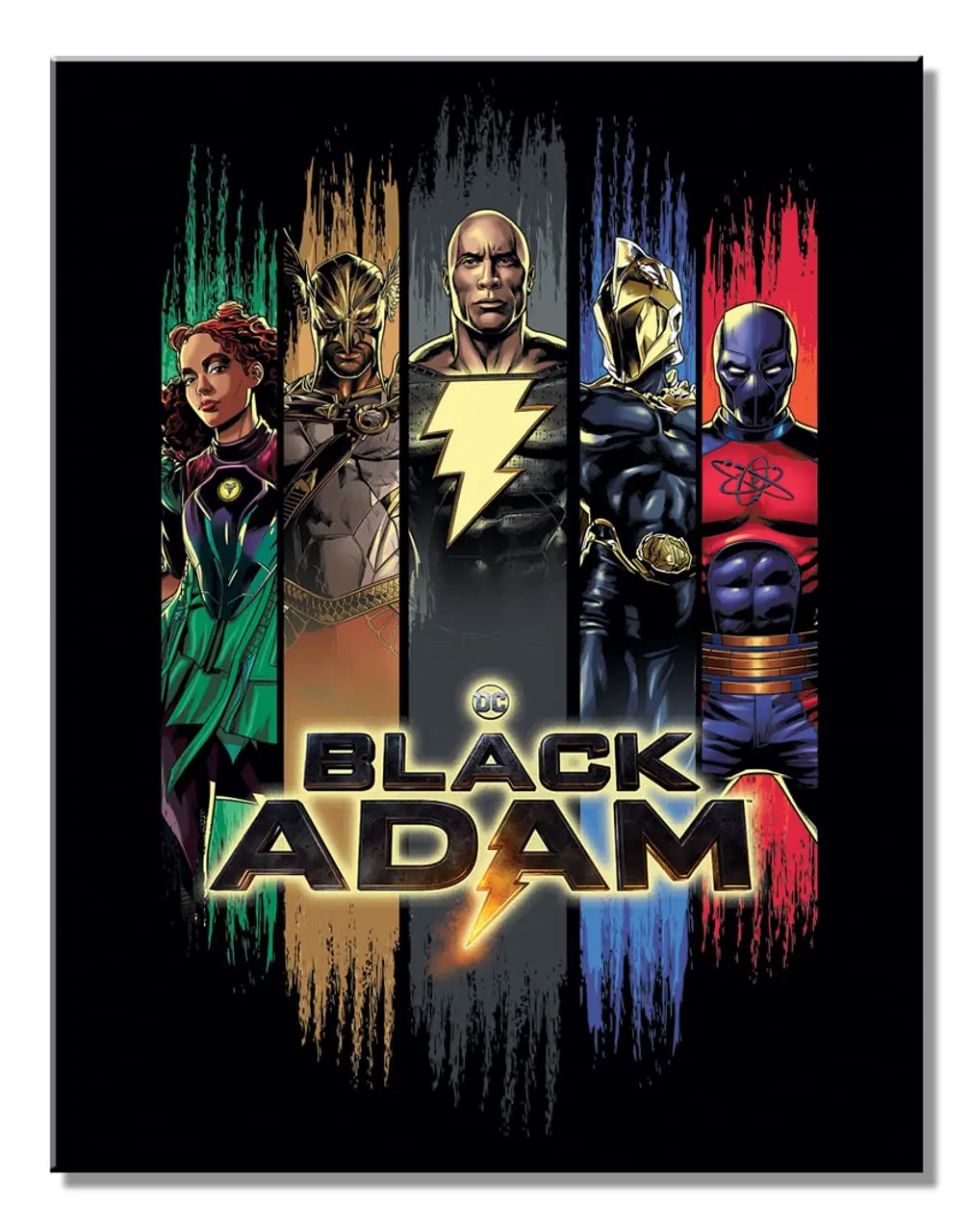 Desperate Enterprises Black Adam Color Blechschild – nostalgische Vintage-Wanddekoration aus Metall