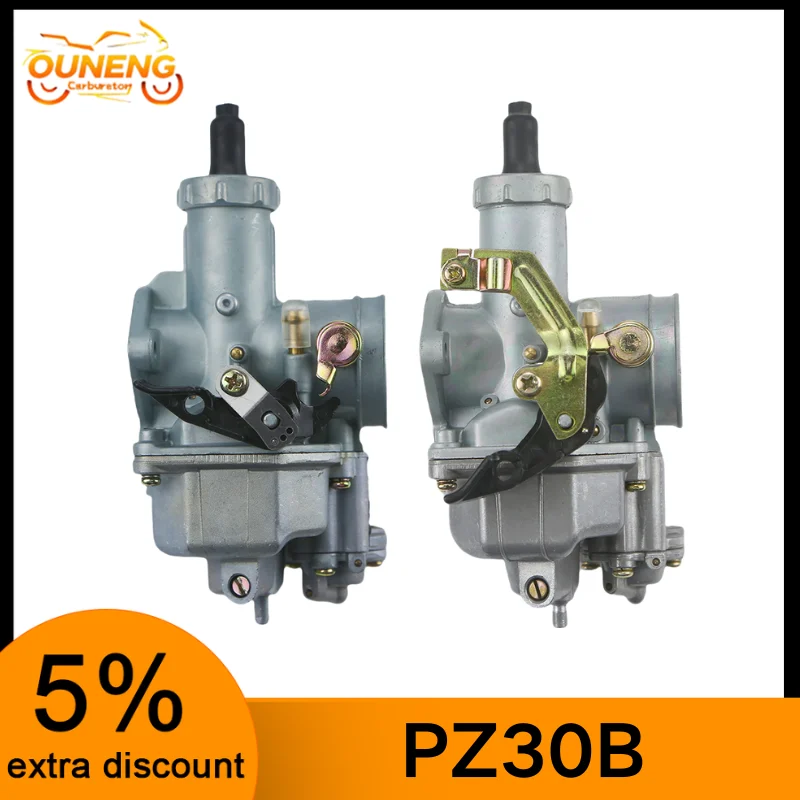 

PZ30B PZ30 30mm For CG175 CG200 CG250 QR250 TX250 CB200 TMX200 TRX XR XL2 Motorcycle Carburetor Carb With Accelerating Pump