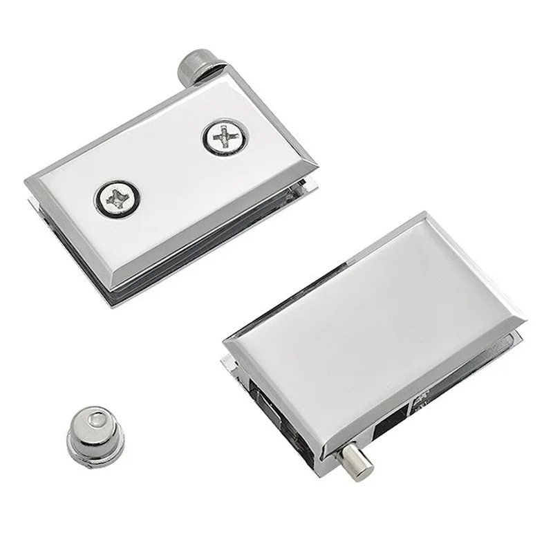 Glass hinged cabinet display cabinet upper and lower heaven and earth cabinet door folding rotating shaft non-punching zinc