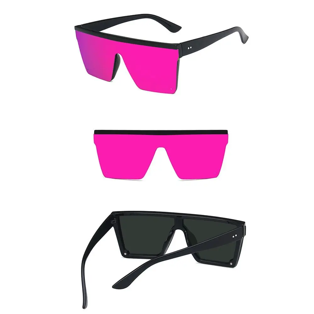 Vintage Cool Oversized Sunglasses One Piece UV400 Protection Flat Top Sun Glasses Eyewear for Women & Men