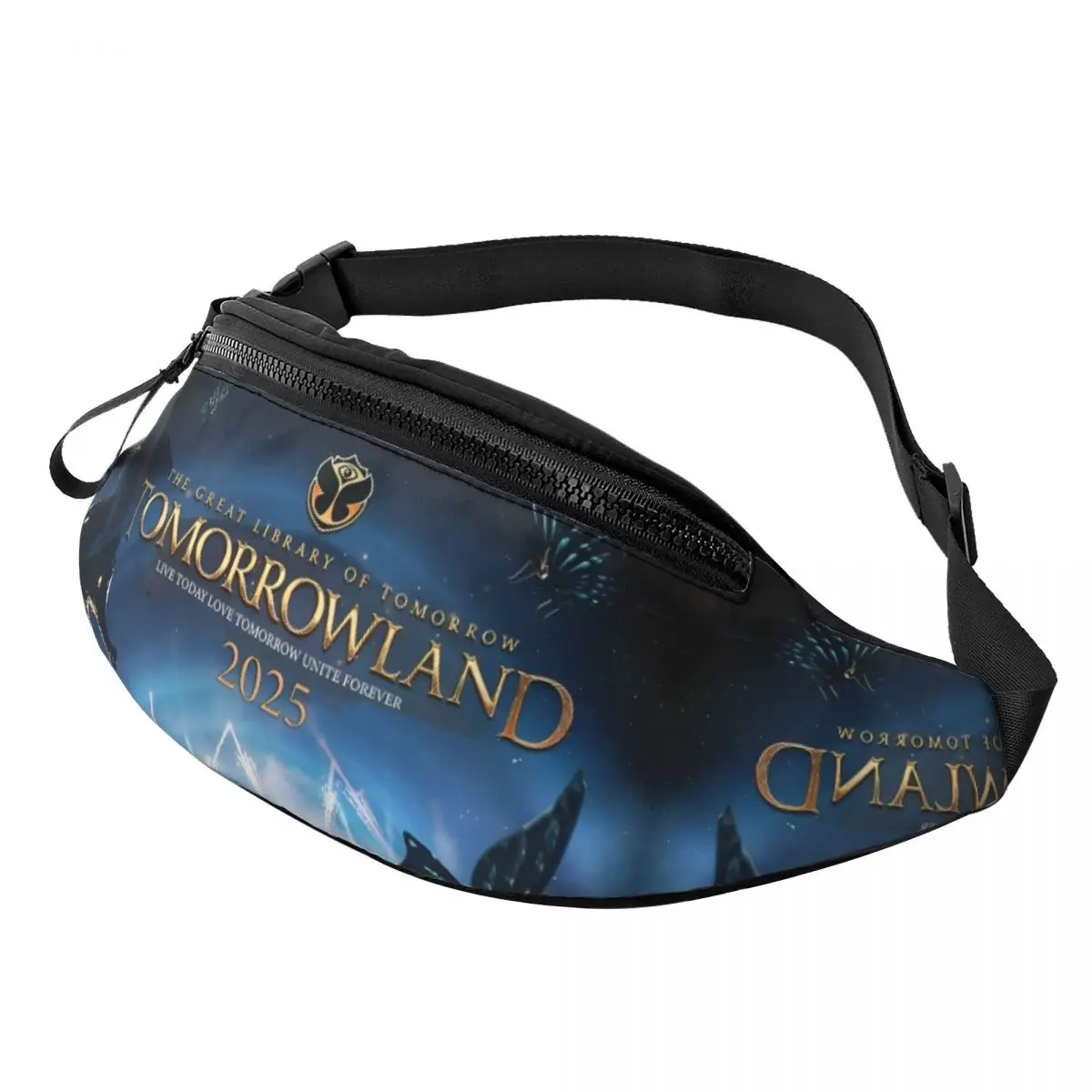 

Tomorrowlandd Music Festival Crossbody Sling Bag Small Chest Bag Winter Shoulder Backpack Daypack for Hiking Travel Travel Bag